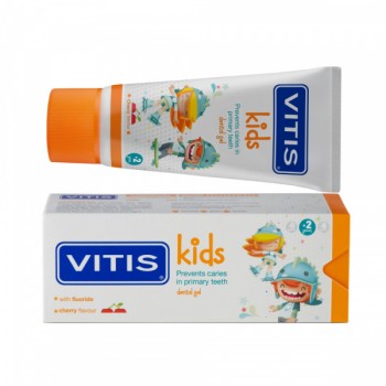 Зубная паста-гель VITIS Kids детская. 50 мл, от 2-6 лет