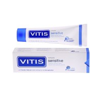 Зубная паста VITIS Sensitive для лечения гиперчувствительности зубов. Со фтором и наночастицами гидроксиапатита. Вкус: мята