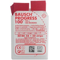 Артикуляционная бумага BAUSCH - ВК 58 - красная - 100 мкм - 50 листов