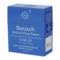 Артикуляционная бумага BAUSCH - ВК 01 - синяя - 200 мкм. 300 листов