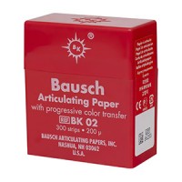 Артикуляционная бумага BAUSCH - ВК 02 - красная - 200 мкм. 300 листов