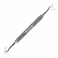 1351F Black - удлиненная малая двухсторонняя гладилка-пакер. Эргономичная ручка Ø10mm. Покрытие Black
