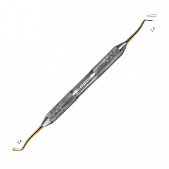 1503F TiN - малая двусторонняя гладилка. Эргономичная ручка Ø 10mm. Покрытие Gold