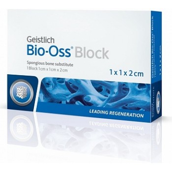 Bio Oss Spongiosa Block - гранулы в виде блока - 1х1х2 см. / Geistlich