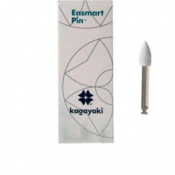 Силиконовые полиры Kagayaki Ensmart Pin на МЕТАЛ.ножке - Белый КОНУС - грубая абраз. - 30 штук - ENP 125-1S