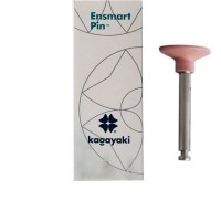 Силиконовые полиры Kagayaki Ensmart Pin на МЕТАЛ.ножке - Розовый ДИСК - грубая абраз. - 30 штук - ENP 32-2S