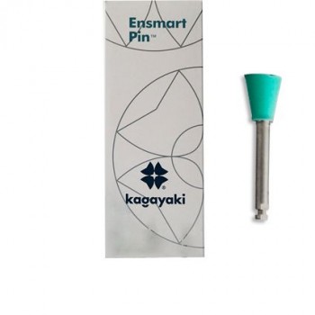 Силиконовые полиры Kagayaki Ensmart Pin на МЕТАЛ.ножке - Зеленая ЧАША - грубая абраз. - 30 штук - ENP 70-3S