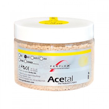 Perflex Acetal (Перфлекс Ацетал) - термопластичный материал - цвет РОЗОВЫЙ - 200 гр.