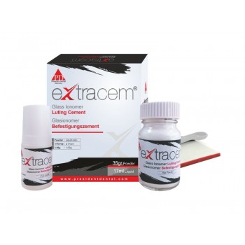 ExtraCem (ЭкстраЦем) - стеклоиономерный цемен - 35 гр.+ 17 мл. / President Dental