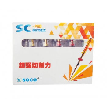 SOCO SC PRO - файлы машинные с памятью формы - 25 мм. - ассорти - 6 шт.