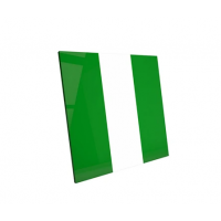 Soft Plate Bicolor Green-White - термоформовочные пластины для вакуумформера Plastvac P7, мягкие, бело-зеленый цвет, 3 мм, 2 шт. / Bio-Art