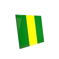 Soft Plate Bicolor Green-Yellow - термоформовочные пластины для вакуумформера Plastvac P7, мягкие, желто-зеленый цвет, 3 мм, 2 шт. / Bio-Art