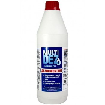МультиДез - 1 литр - концентрат - дезинфекция и мытье поверхностей