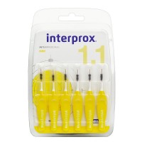 Межзубные ёршики INTERPROX 4G с гнущейся ручкой Размер Mini (1,1 мм)