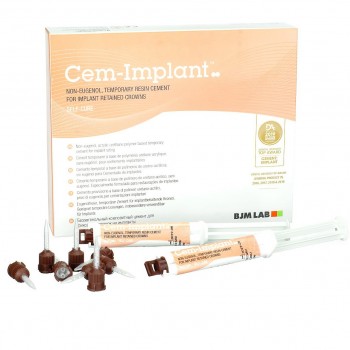 Cem Implant Auto Mix - цемент для фиксации 2 шприца по 5 мл. + 20 канюль / BJM