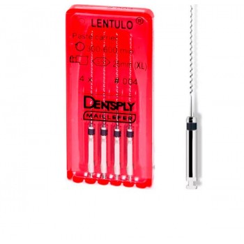 Лентуло (Lentulo) - каналонаполнитель машинный - 25 мм - №4 - 4 штуки / Dentsply