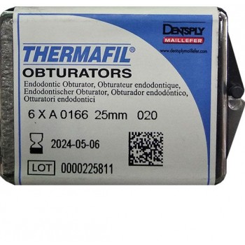 Термафил (Thermafil) - обтураторы эндодонтические - 10 шт. - 25 мм - №20 / Dentsply