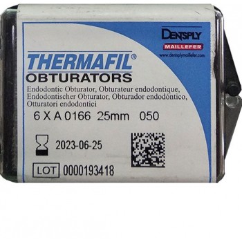 Термафил (Thermafil) - обтураторы эндодонтические - 25 мм - №50 - 6 шт. / Dentsply