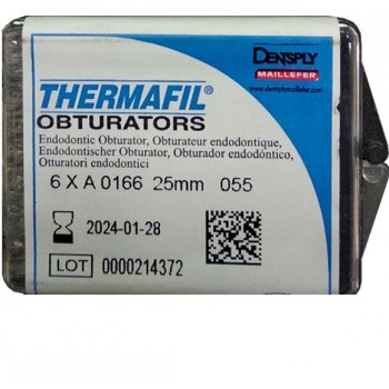 Термафил (Thermafil) - обтураторы эндодонтические - 25 мм - №55 - 6 шт. / Dentsply