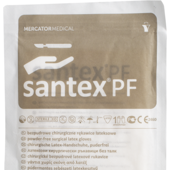 Перчатки хирургические латексные стерильные Santex PF размер 8.0