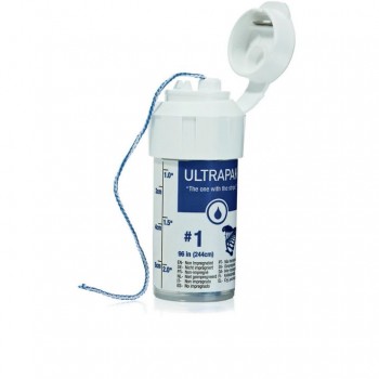 Ультрапак (Ultrapak) - нить вязанная для ретракции десны без пропитки №1 / Ultradent